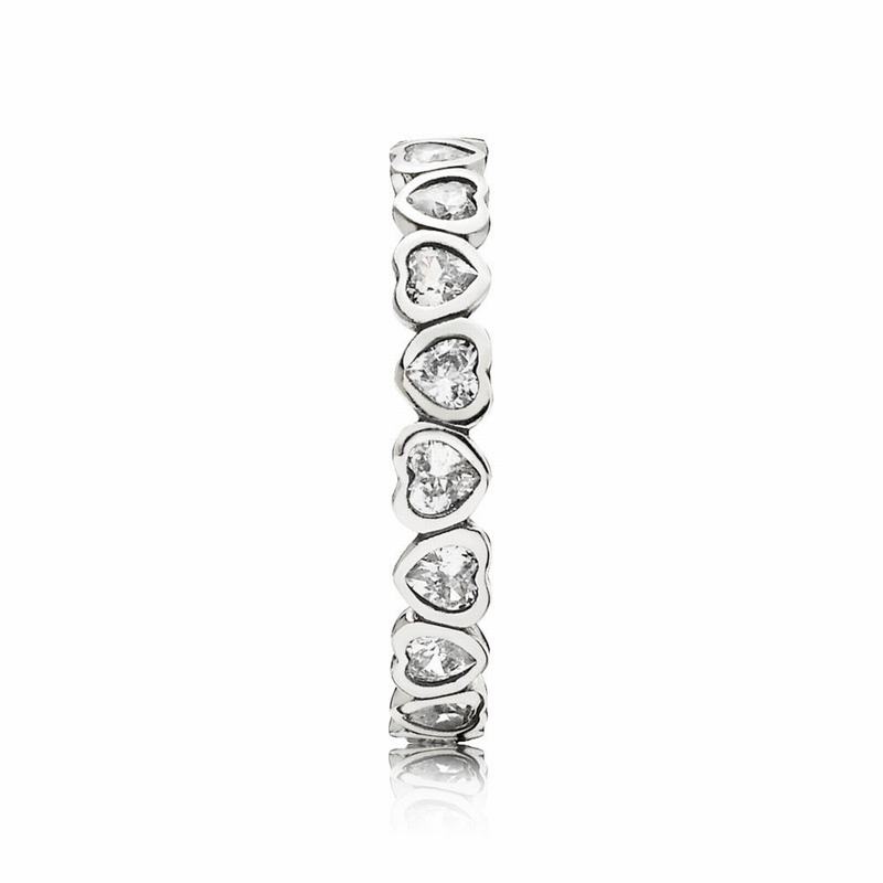 Pandora Forever More Promise Ring Ireland - Sterling Silver/Cubic Zirconia - 379825IMC